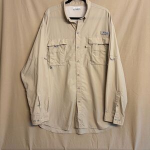Columbia PFG Bahama II Men’s XLT Long-Sleeve Button-Down Fishing Shirt Vented